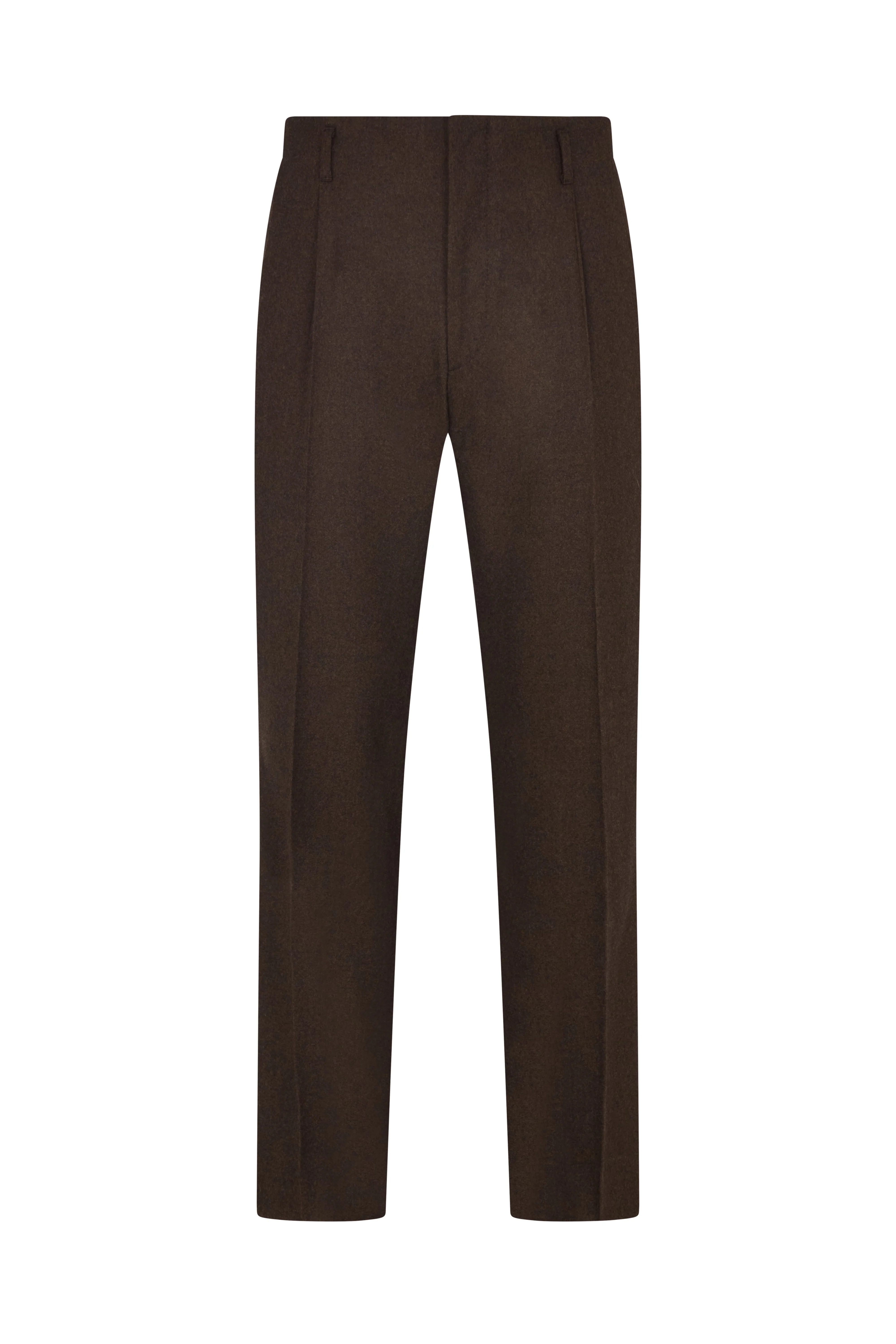 Brown Flannel Hollywood Trousers