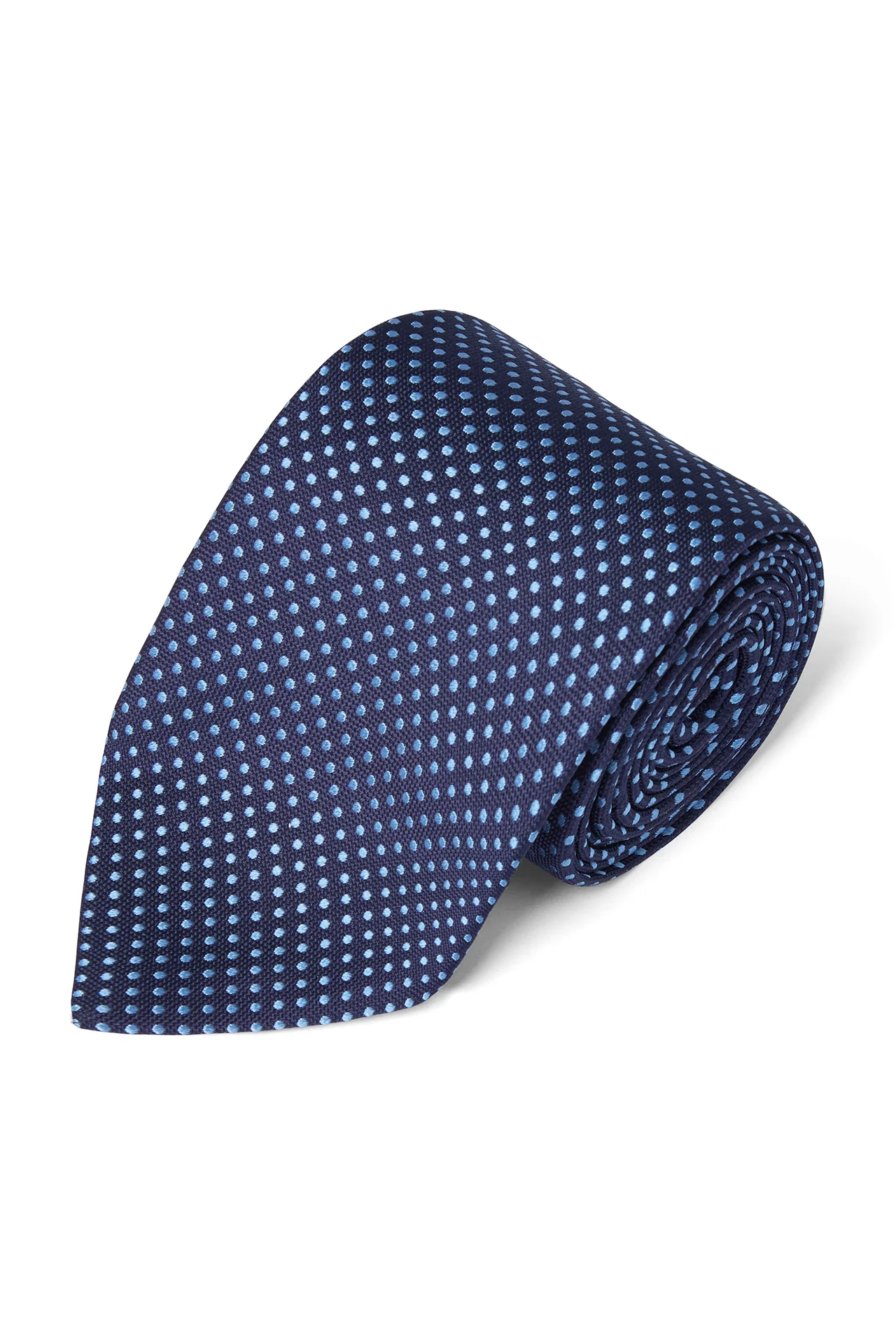 Micro Spot Silk Tie - Image 6