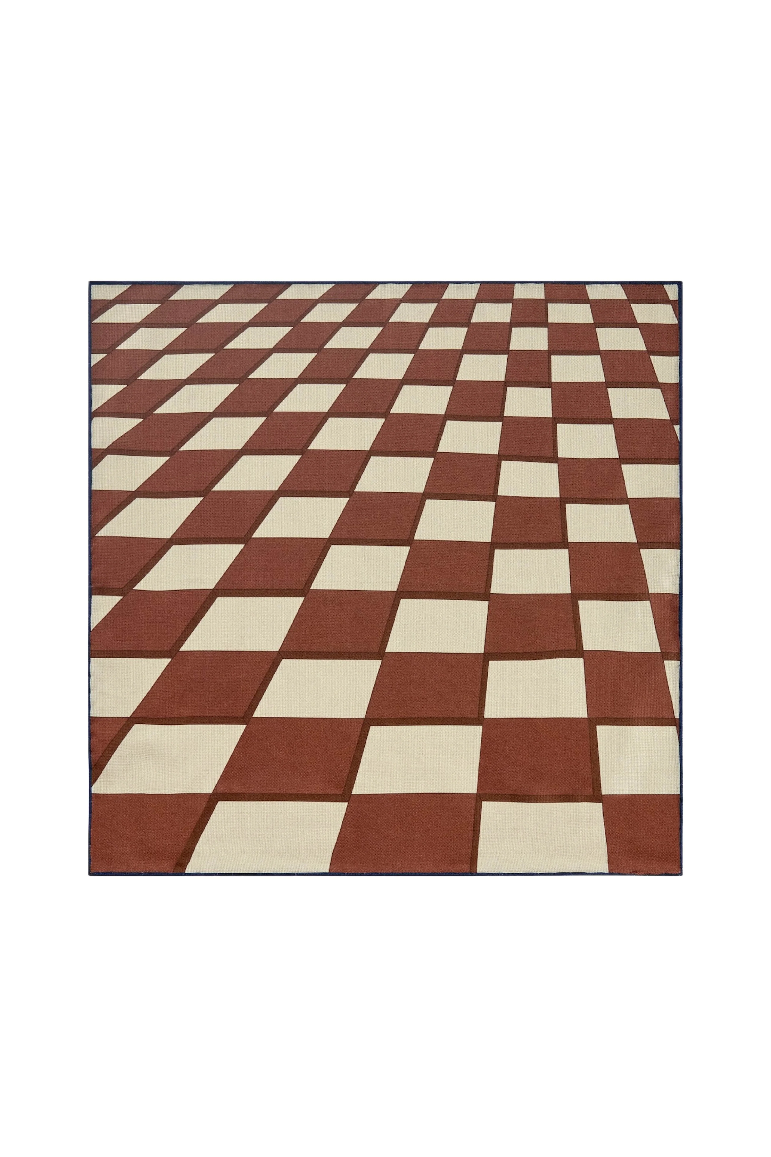 Checkerboard Silk Hopsack Pocket Square