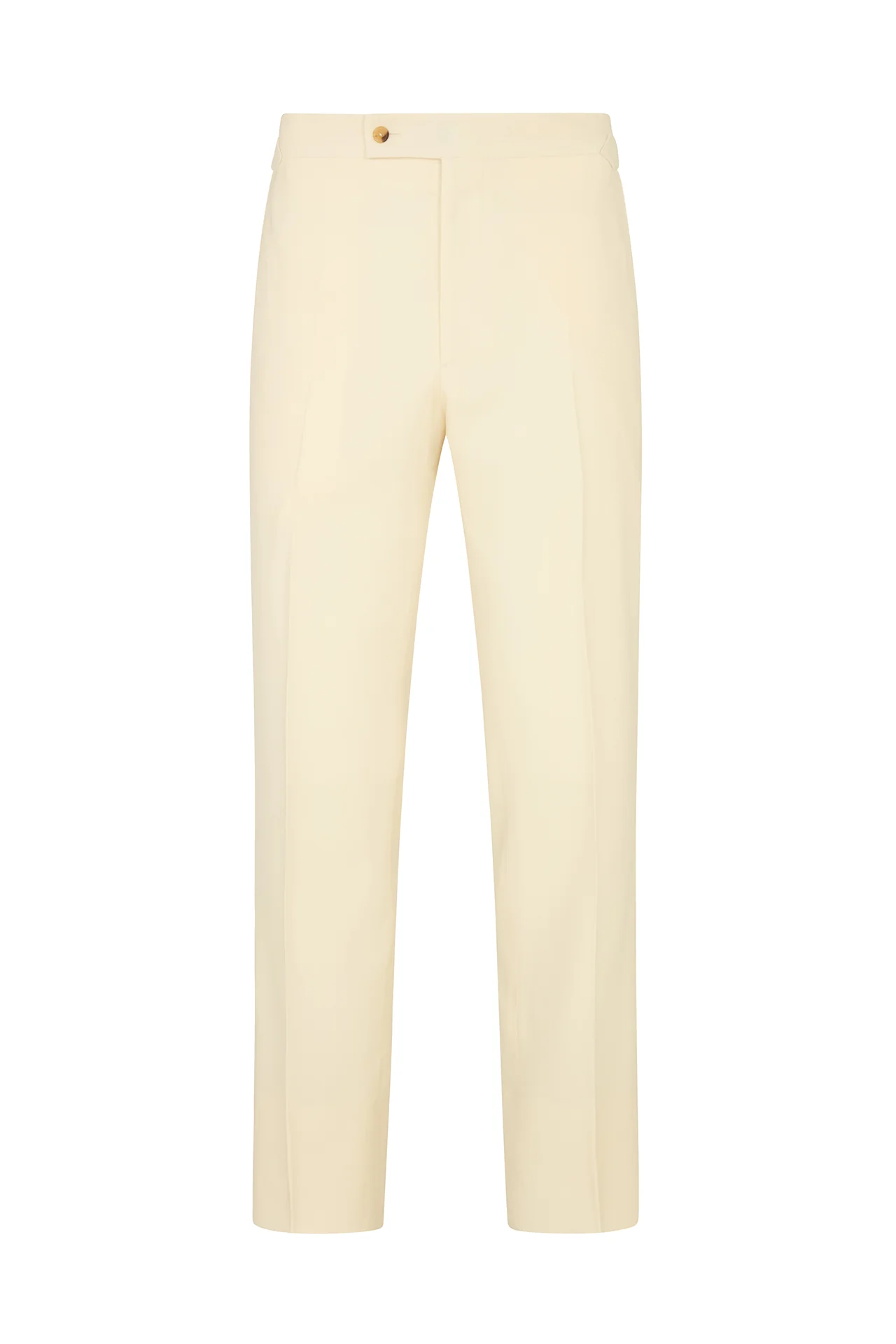 Cream Wool Twill Trousers