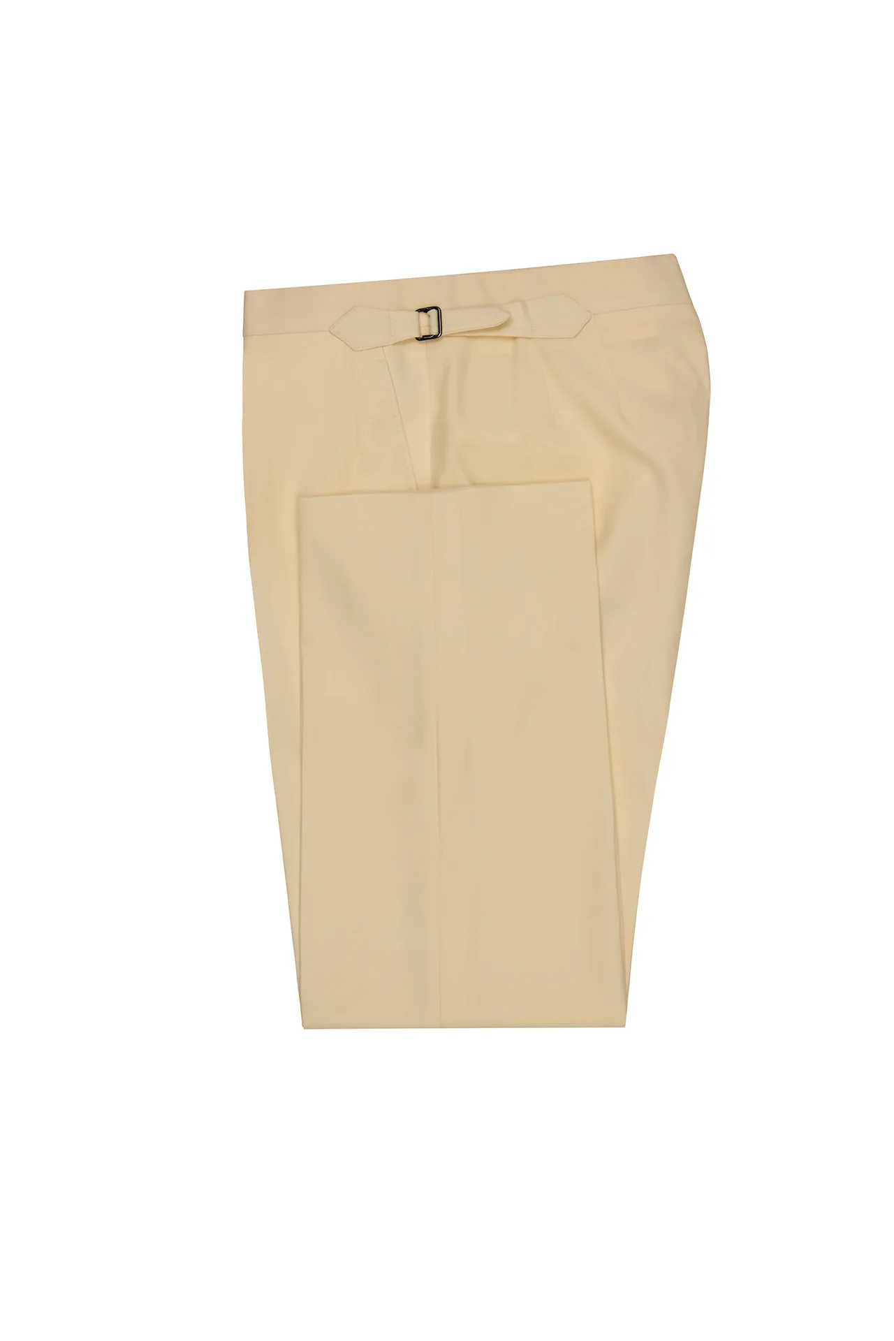 Cream Wool Twill Trousers - Image 2