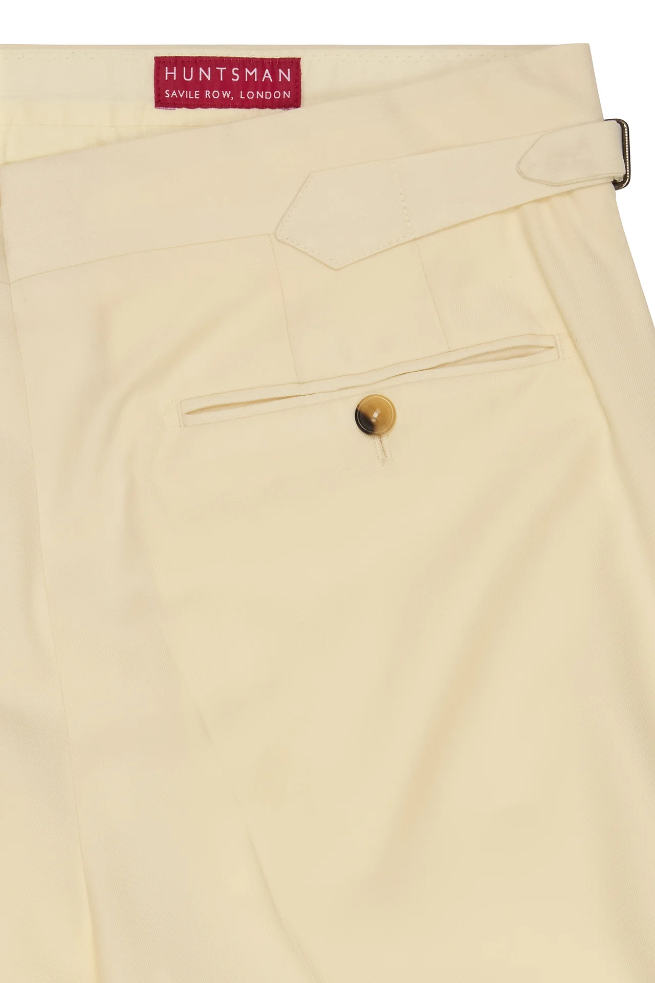 Cream Wool Twill Trousers - Image 4