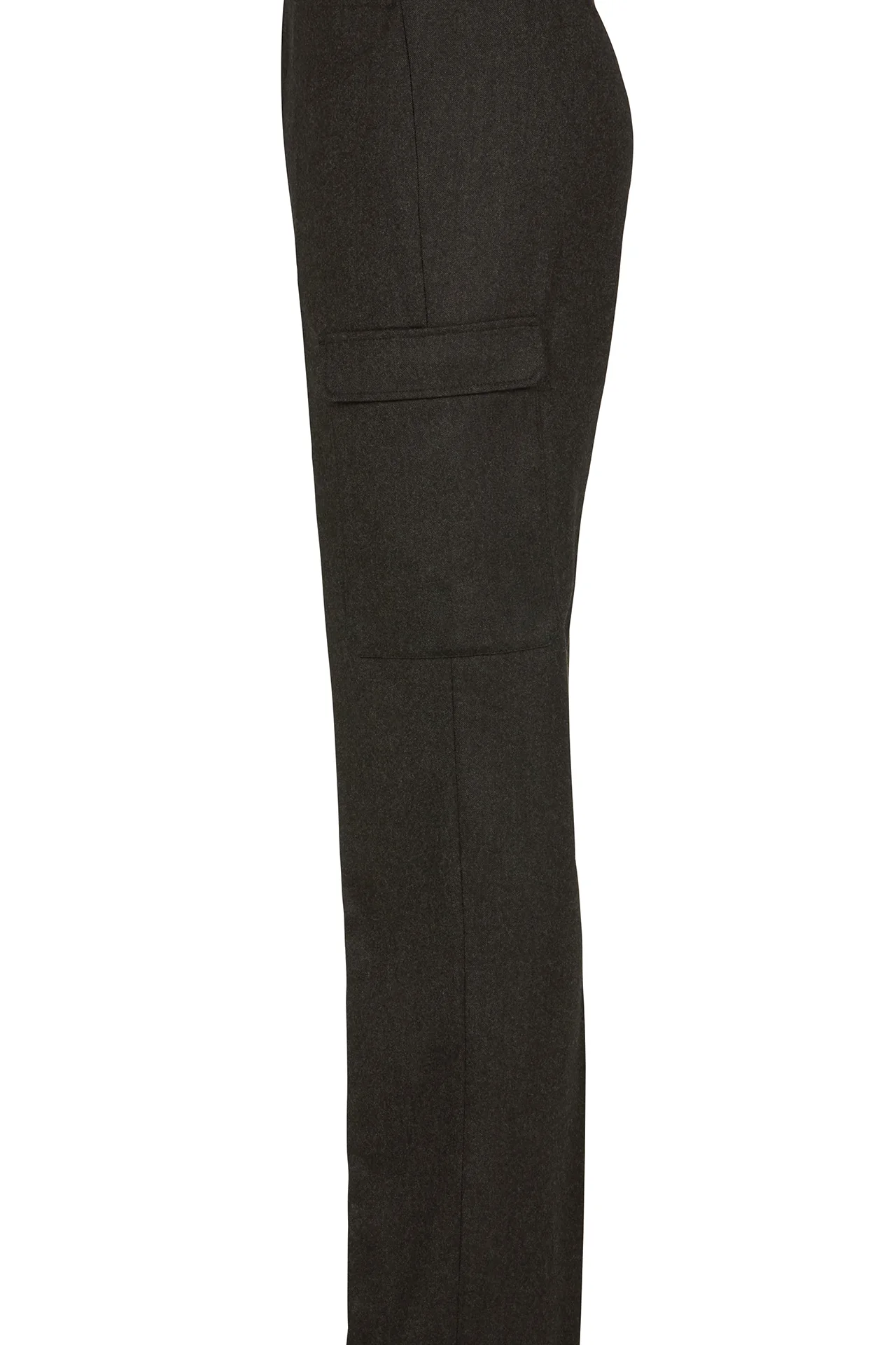 Grey Flannel Patch Pocket Trousers - Image 2