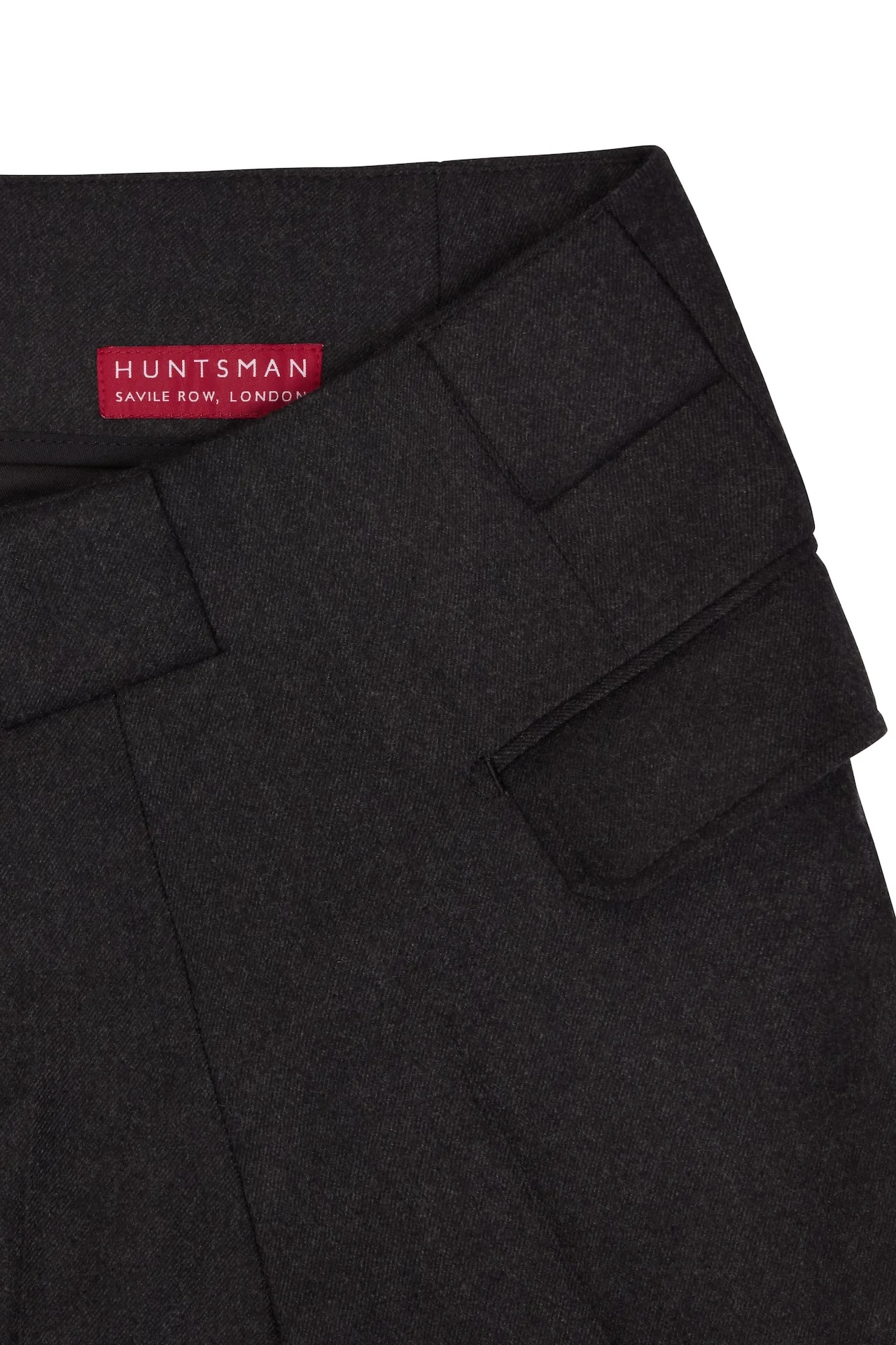 Grey Flannel Patch Pocket Trousers - Image 3