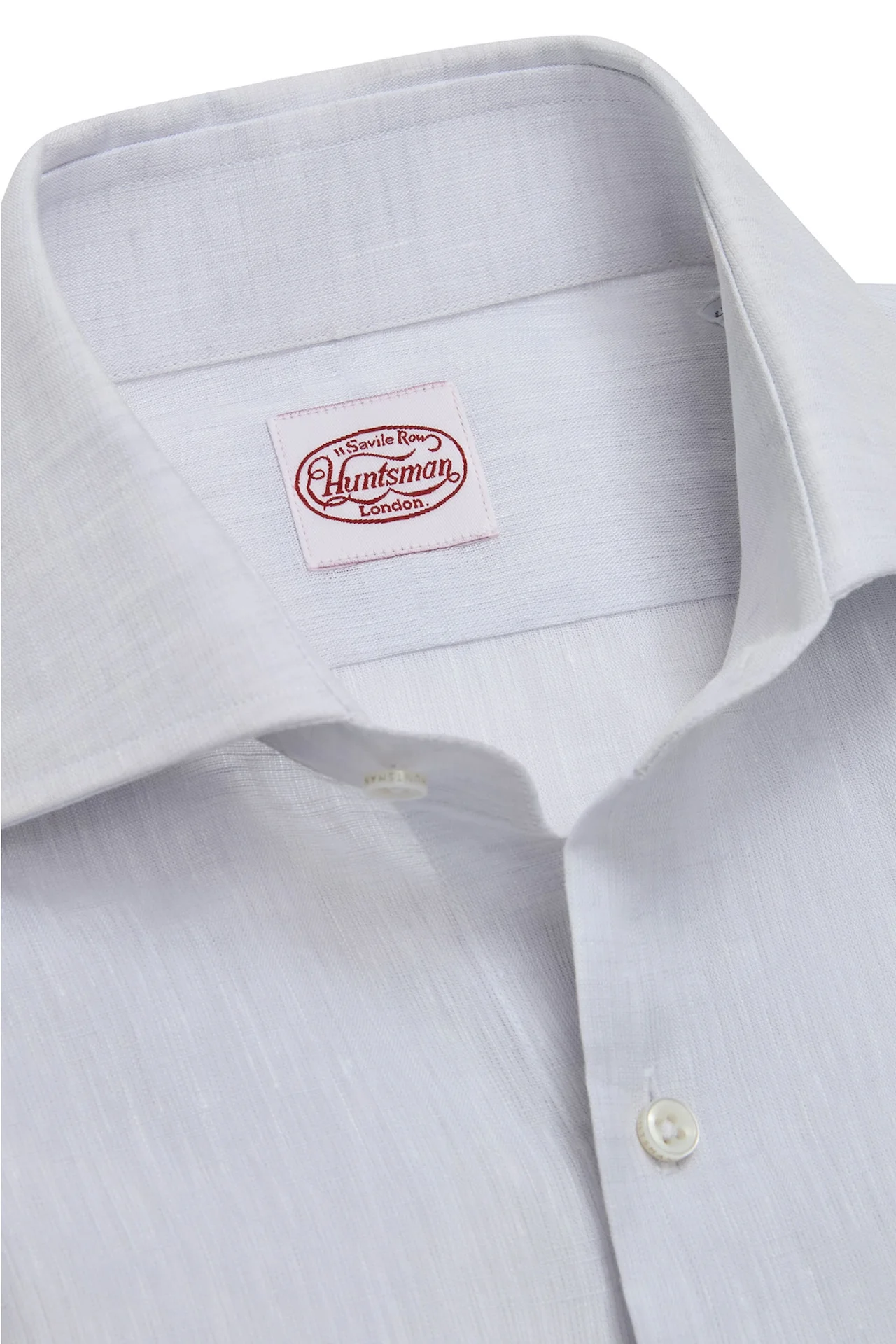 Grey Linen Single Cuff Shirt - Image 2