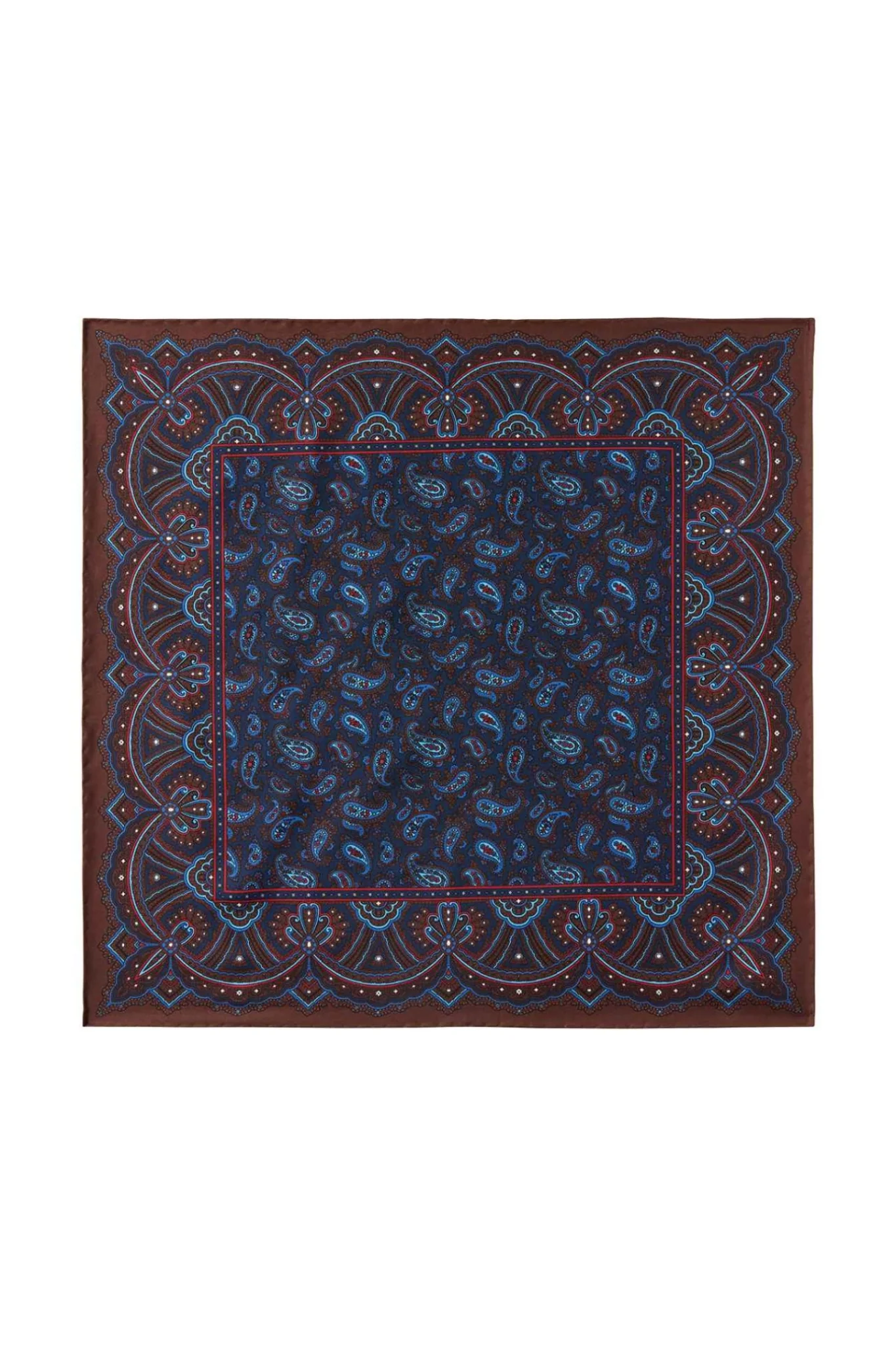Huntsman Madder Pocket Square - Image 2