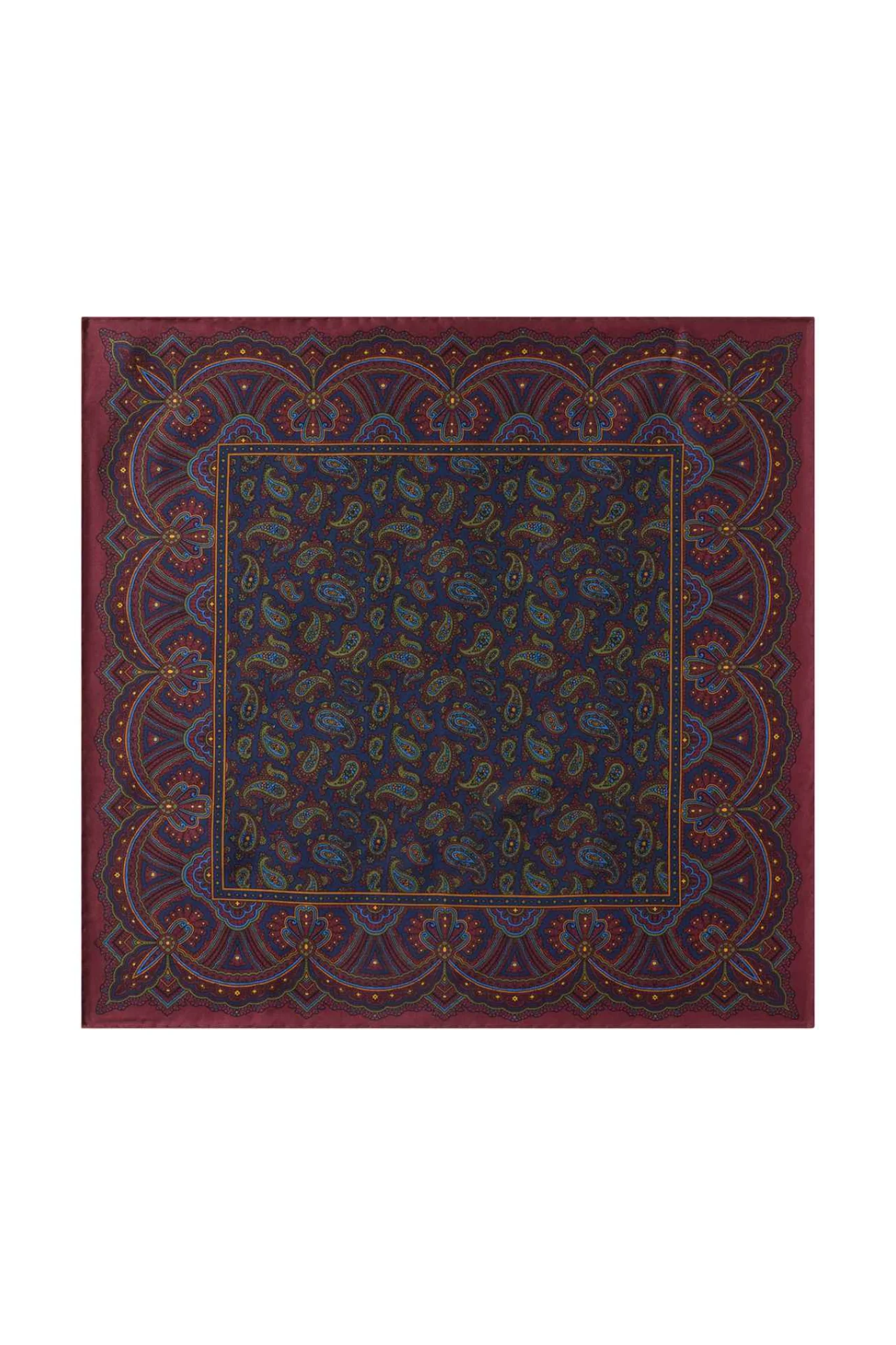 Huntsman Madder Pocket Square - Image 3