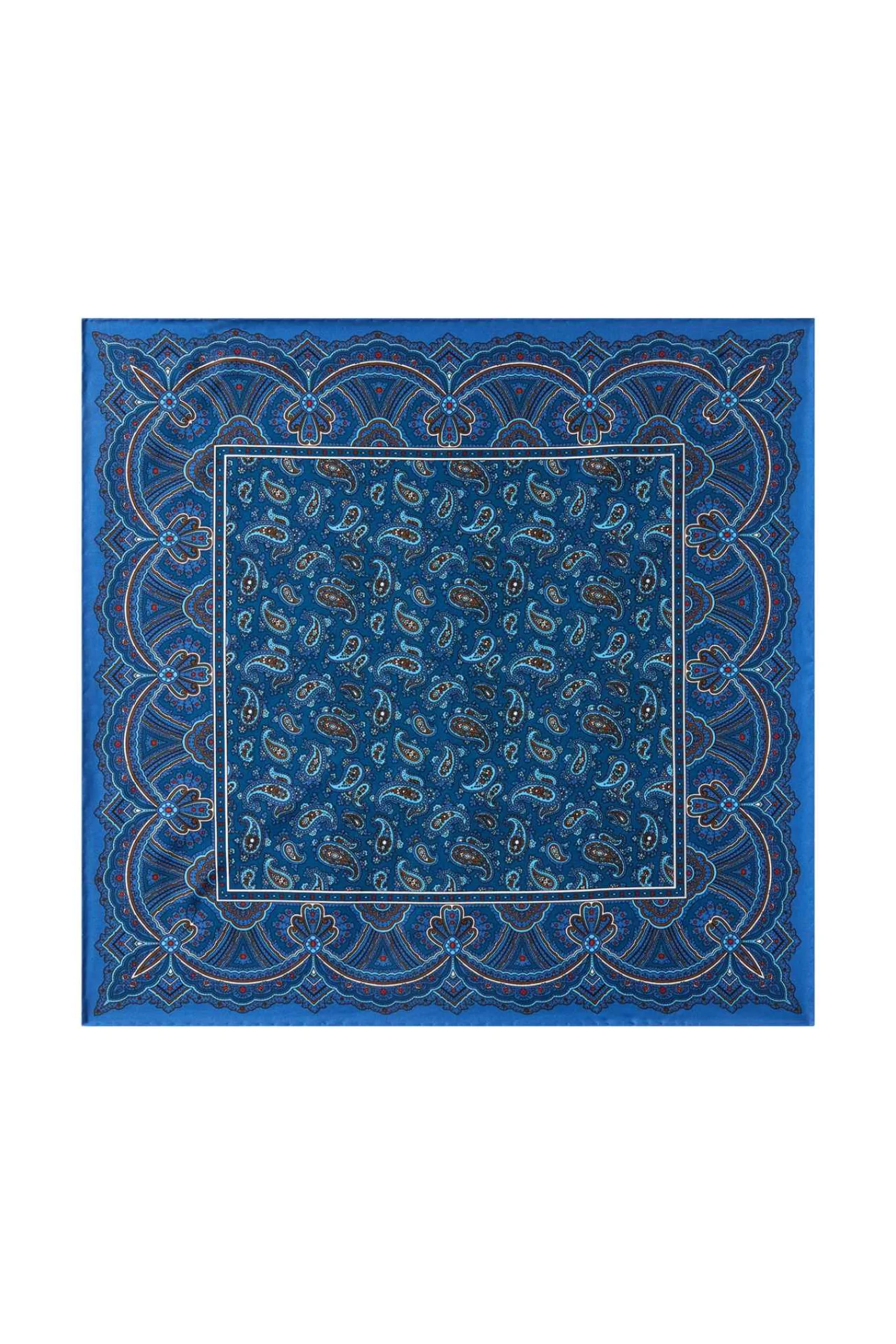 Huntsman Madder Pocket Square - Image 4