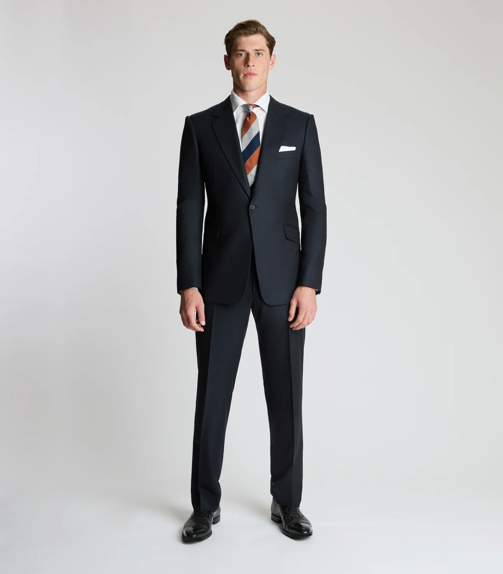 Navy Six-Ply Panama Single Breasted Suit - Image 2
