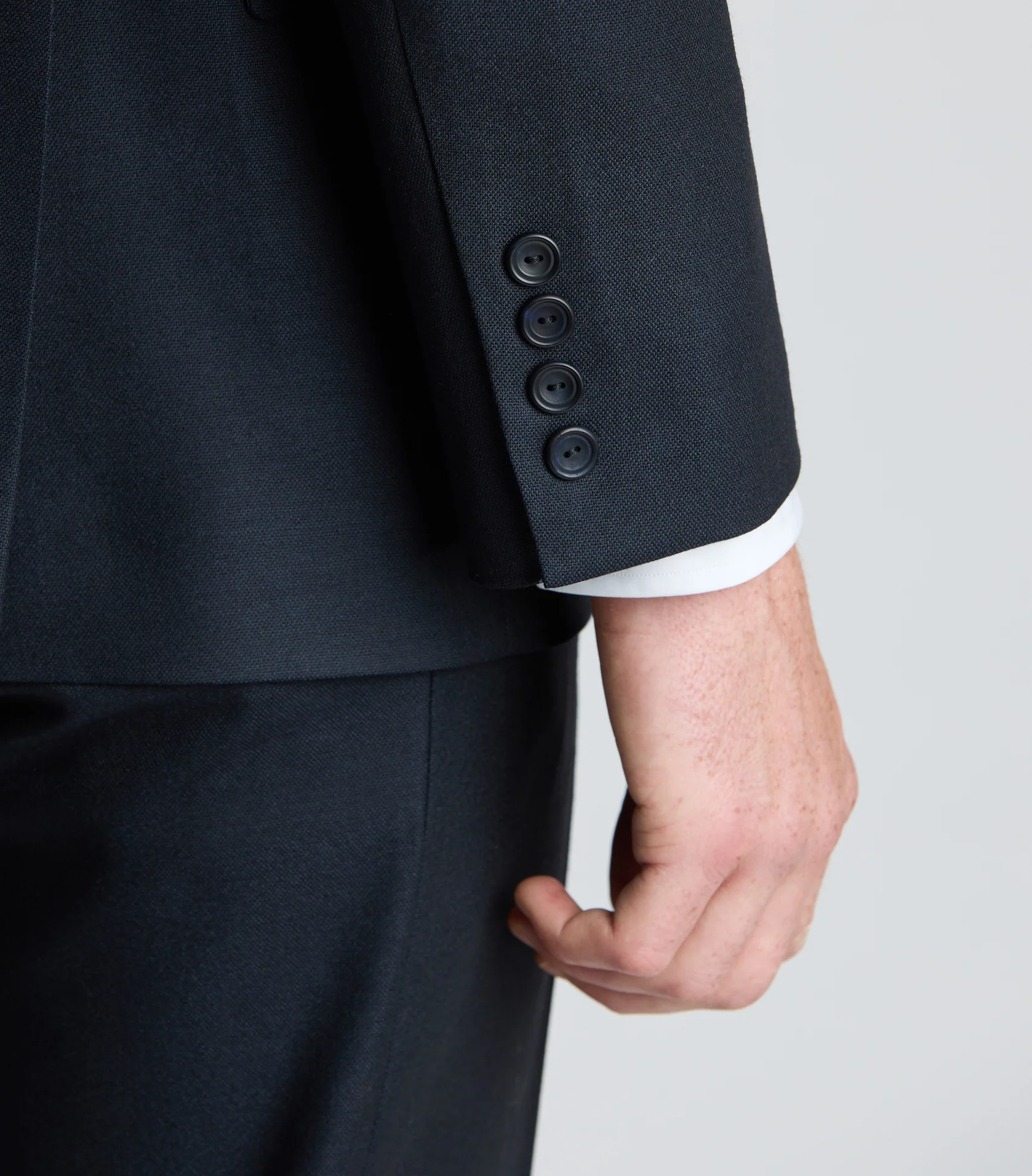 Navy Six-Ply Panama Single Breasted Suit - Image 4