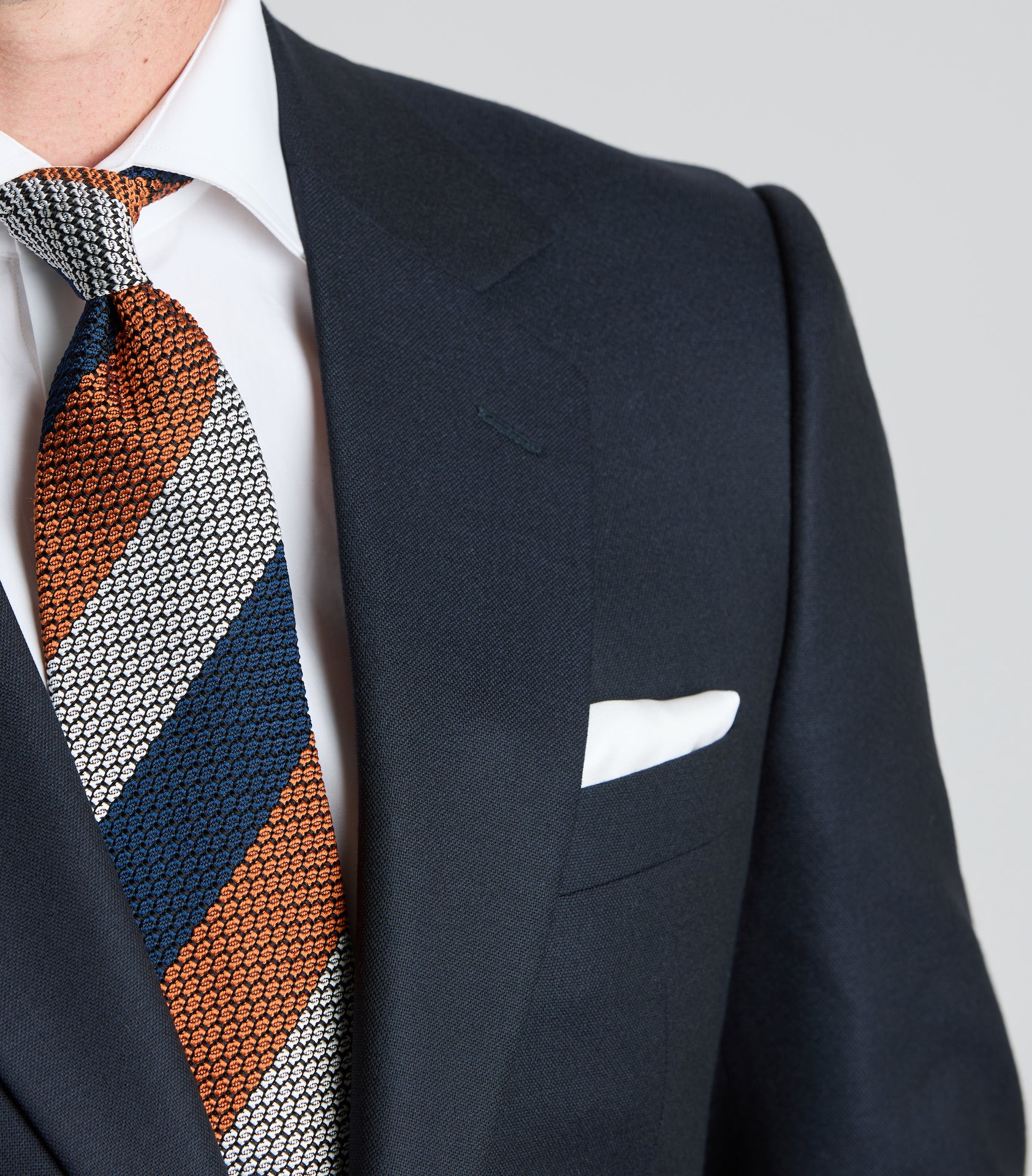 Navy Six-Ply Panama Single Breasted Suit - Image 6