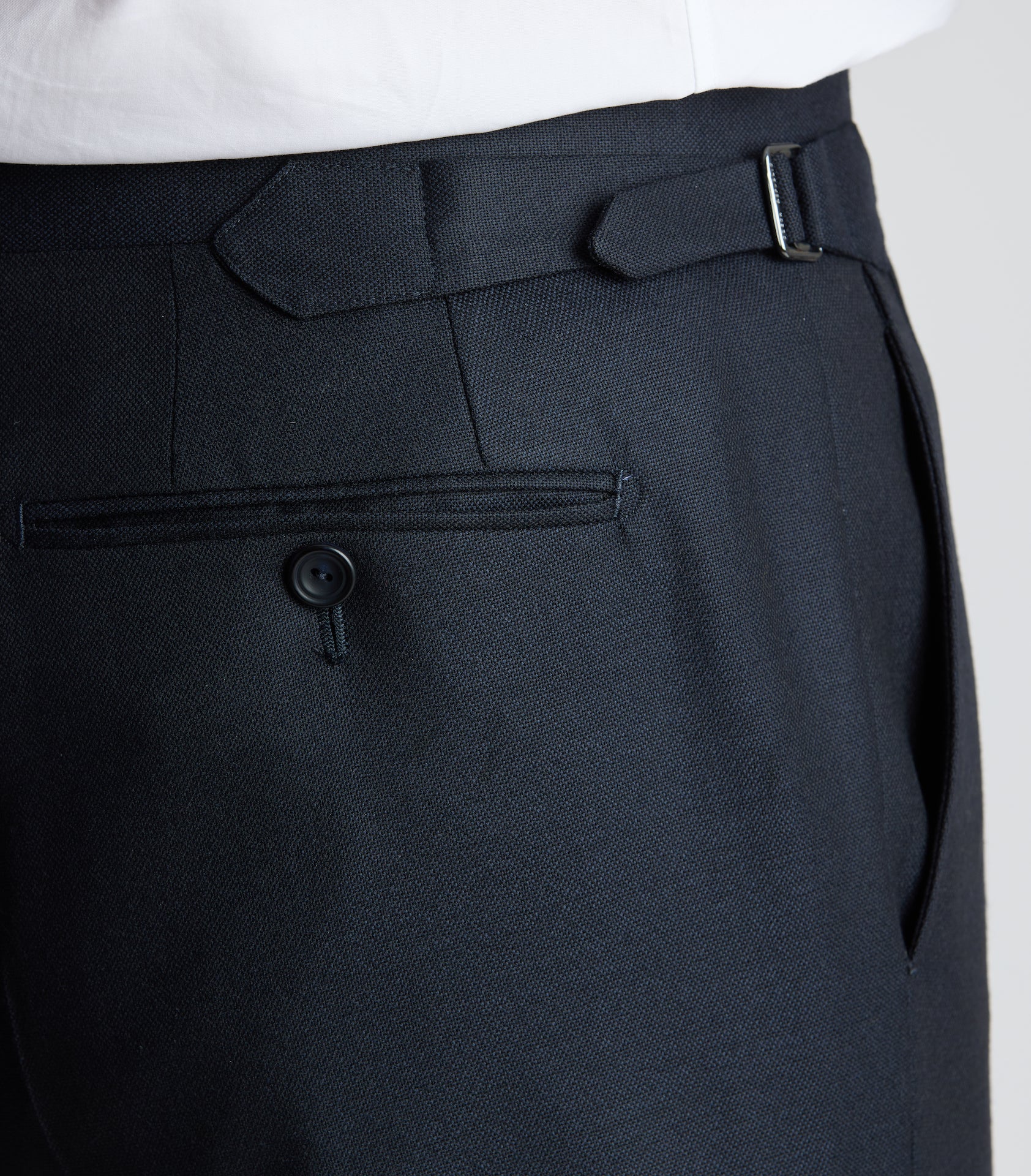 Navy Six-Ply Panama Single Breasted Suit - Image 7