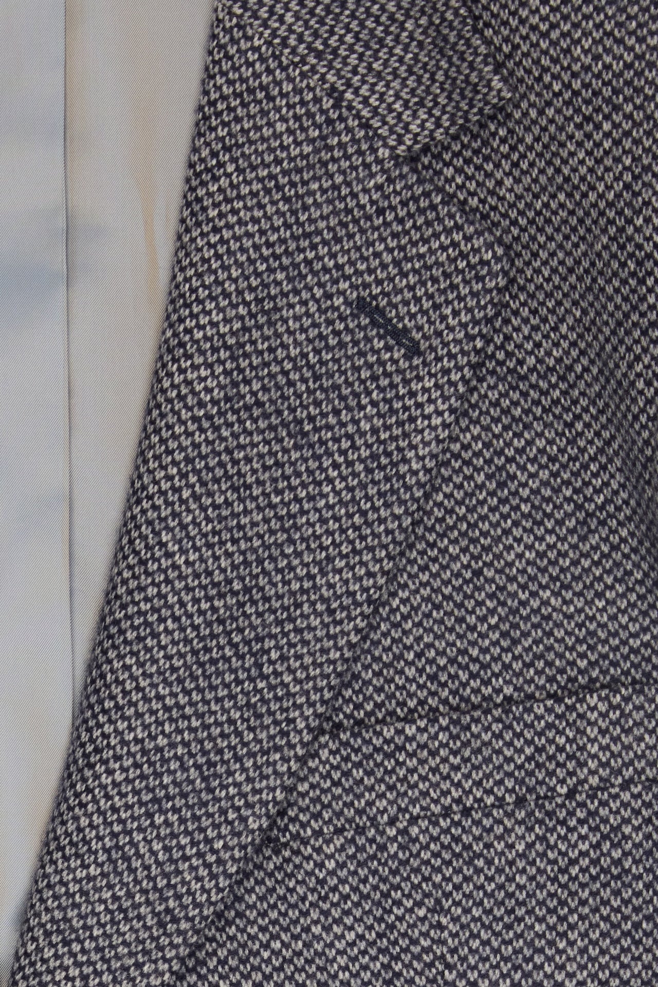 Navy/Light Grey Barleycorn Single Breasted Jacket - Image 3