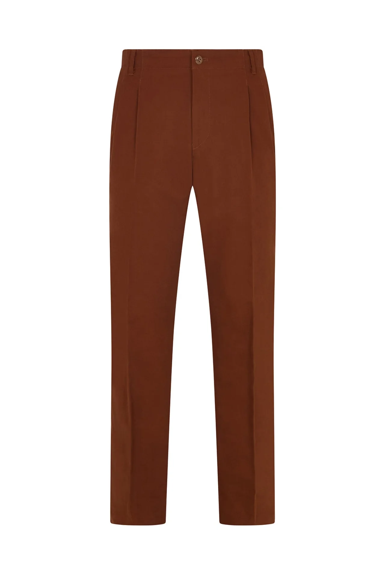 Rust French Drill Casual Trousers