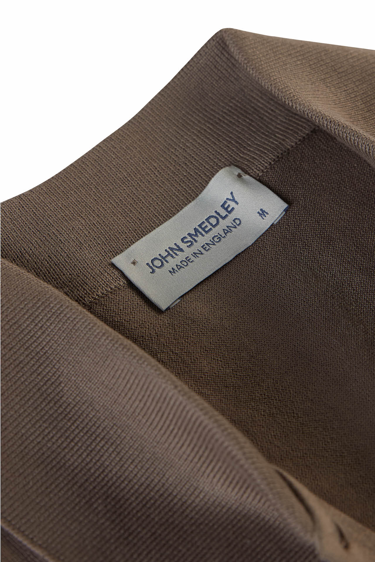 Beige Musk Merino/Cotton Short Sleeve Polo Neck Knitwear - Image 2